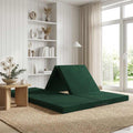 vidaXL Składana Sofa Łóżko 140 x 67 x 15 cm Ciemnozielony