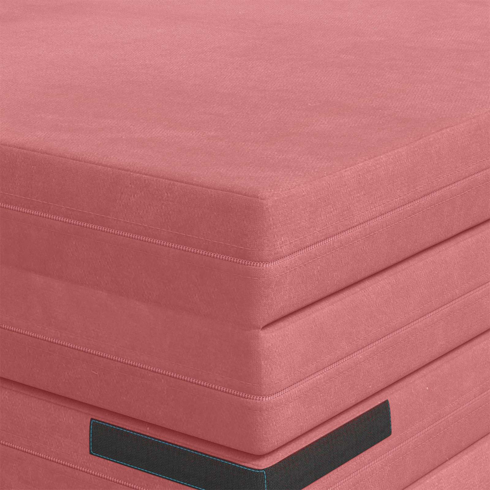 vidaXL Składana Sofa Łóżko 140 x 67 x 15 cm różowy