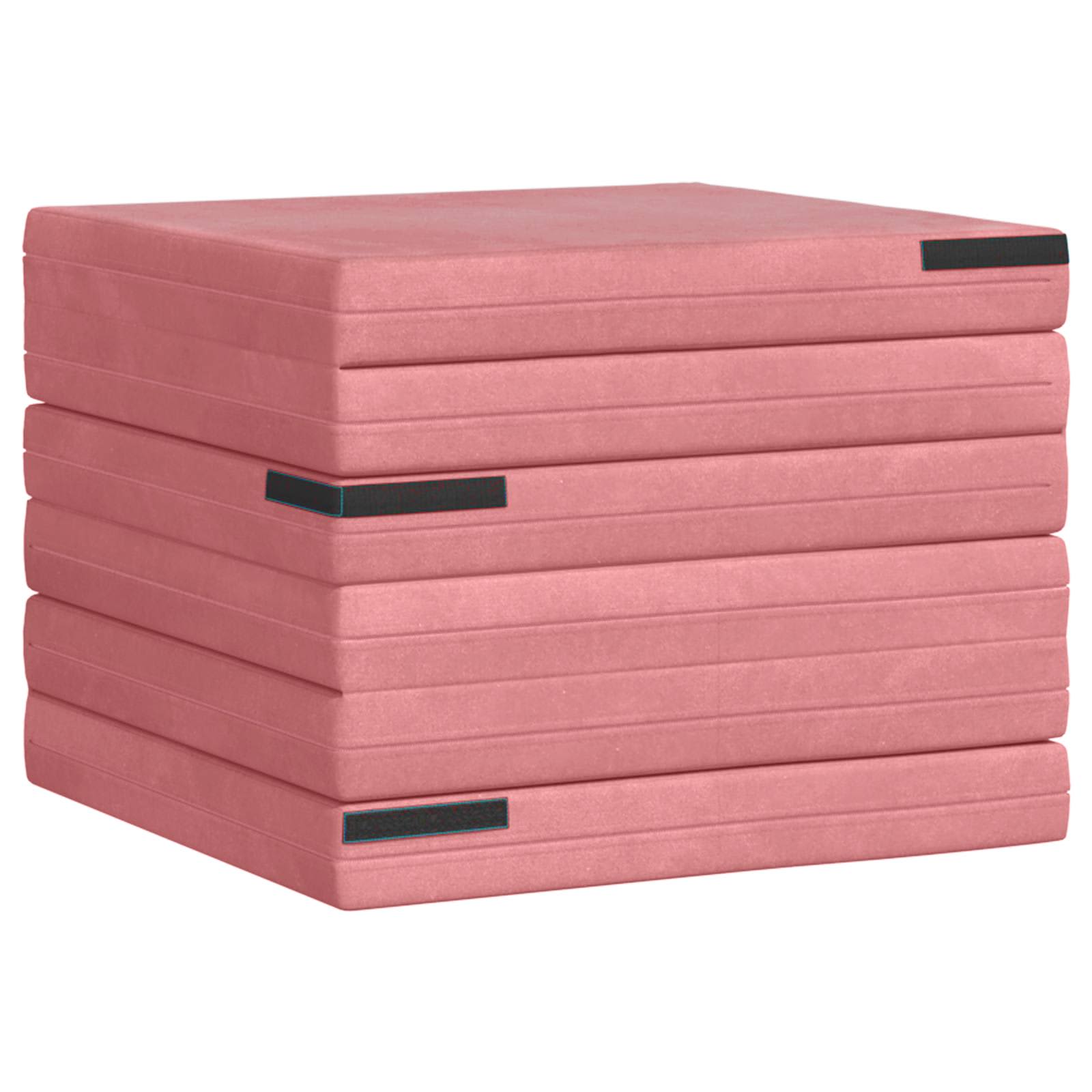 vidaXL Składana Sofa Łóżko 140 x 67 x 15 cm różowy