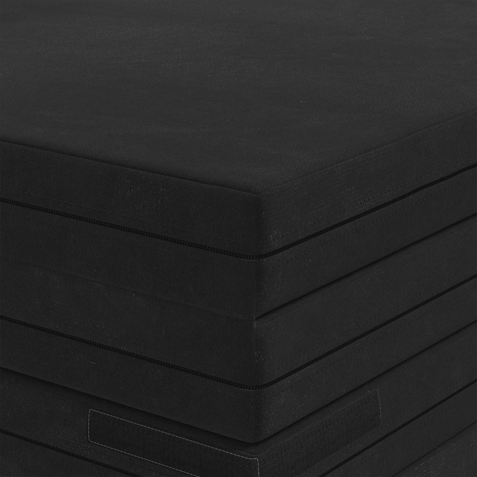vidaXL Składana Sofa Łóżko 140 x 67 x 15 cm Czarny