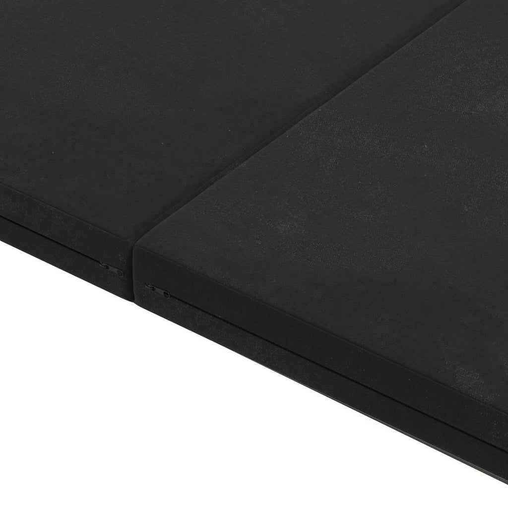vidaXL Składana Sofa Łóżko 140 x 67 x 15 cm Czarny