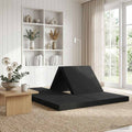 vidaXL Składana Sofa Łóżko 140 x 67 x 15 cm Czarny