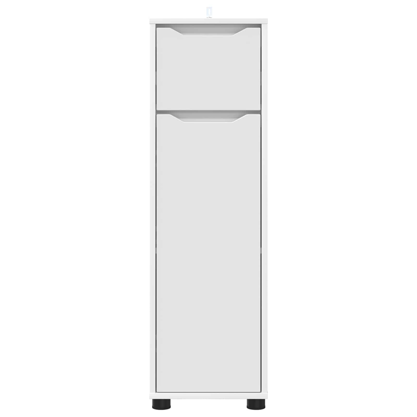 vidaXL Szafka Łazienkowa Biały 30,5 x 30 x 101 cm Drewno inżynieryjne