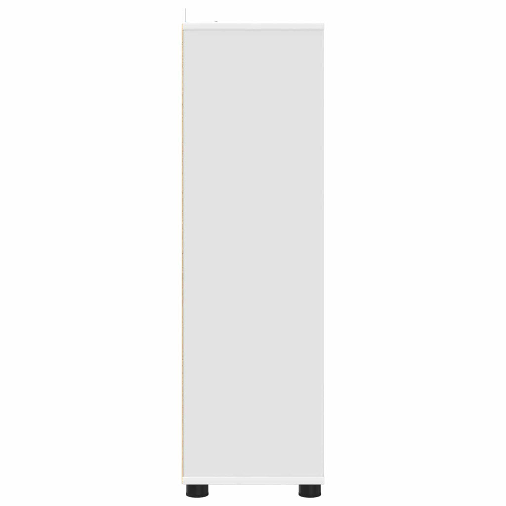 vidaXL Szafka Łazienkowa Biały 30,5 x 30 x 101 cm Drewno inżynieryjne