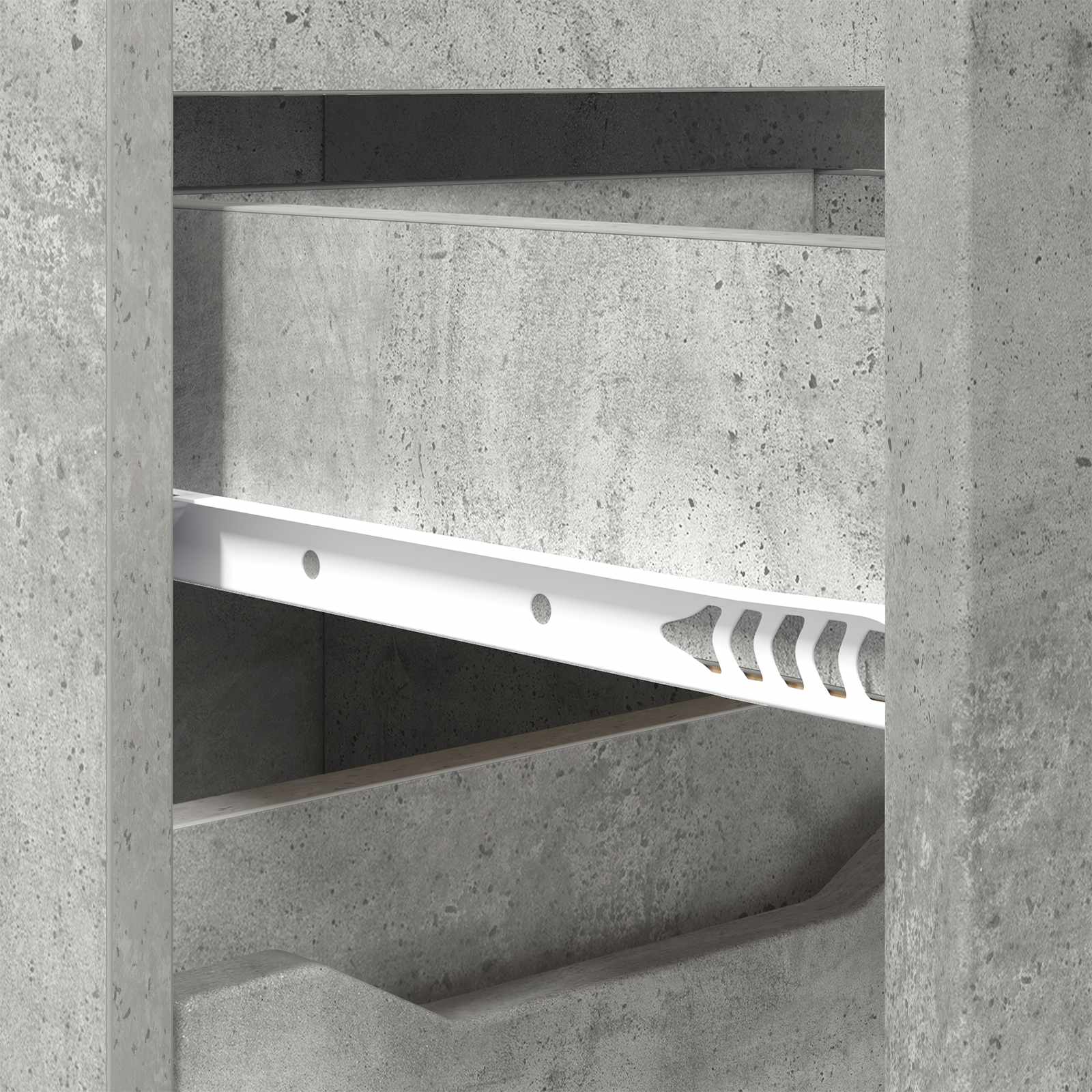 vidaXL Szafka Łazienkowa Betonowy szary 30,5 x 30 x 101 cm