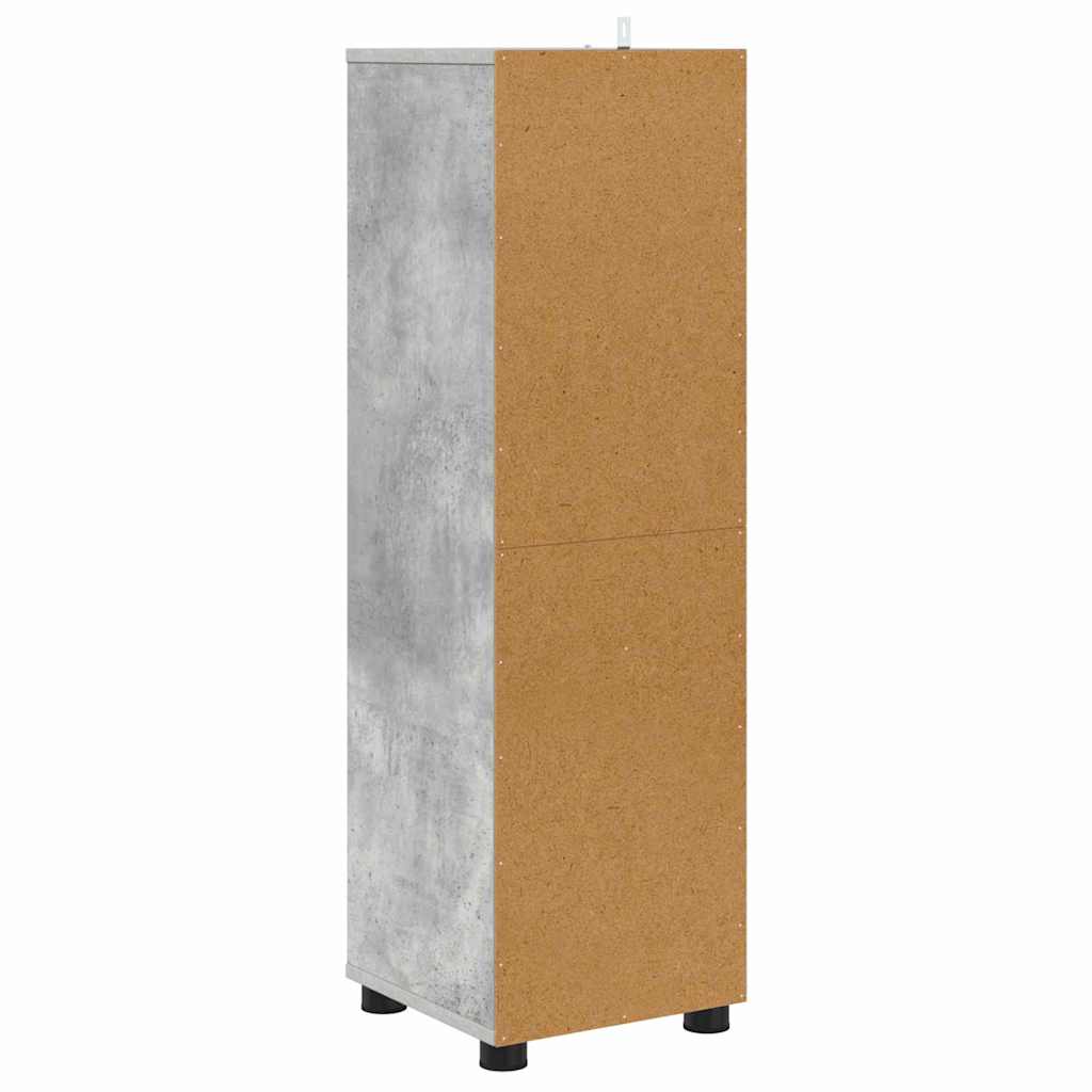 vidaXL Szafka Łazienkowa z szufladą Betonowy szary 30,5 x 30 x 101 cm