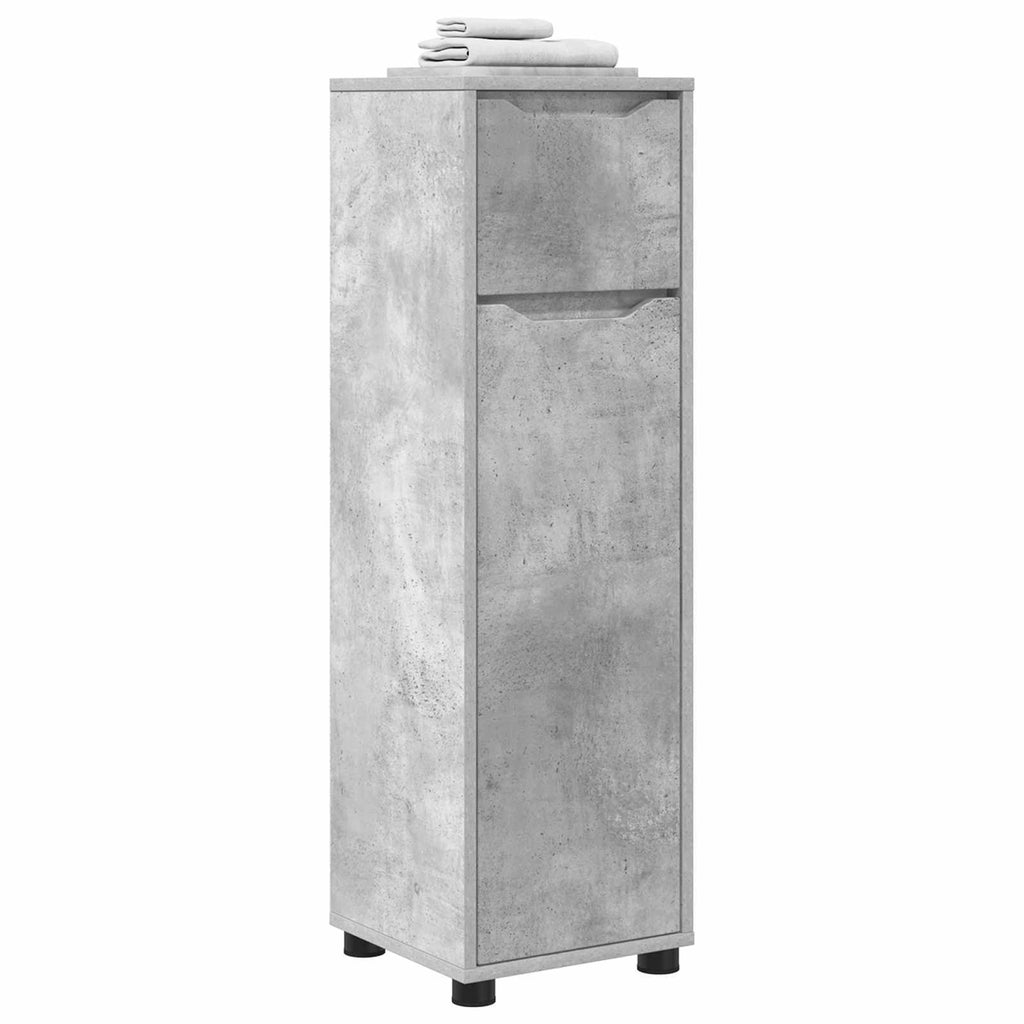 vidaXL Szafka Łazienkowa Betonowy szary 30,5 x 30 x 101 cm