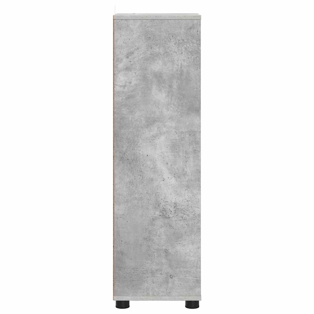 vidaXL Szafka Łazienkowa z szufladą Betonowy szary 30,5 x 30 x 101 cm