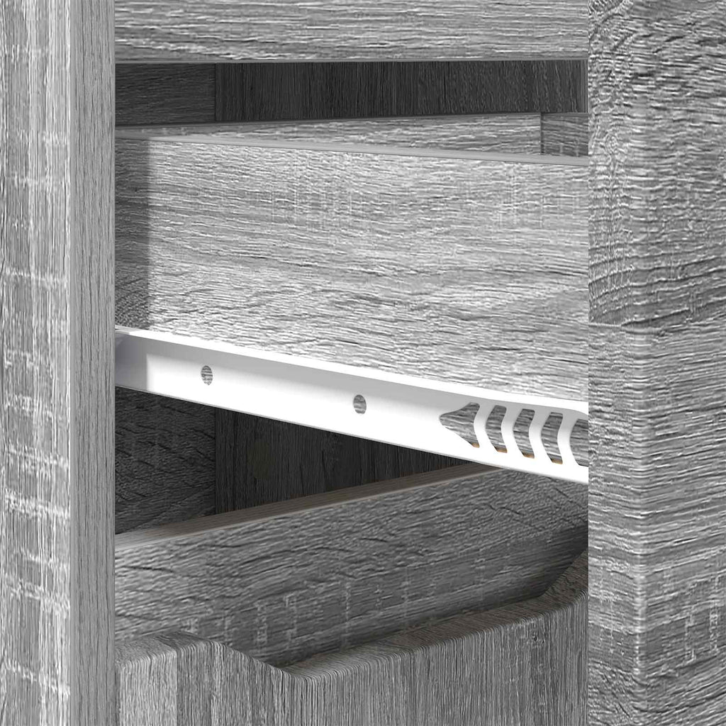 vidaXL Szafka Łazienkowa Szary Sonoma 30,5 x 30 x 101 cm
