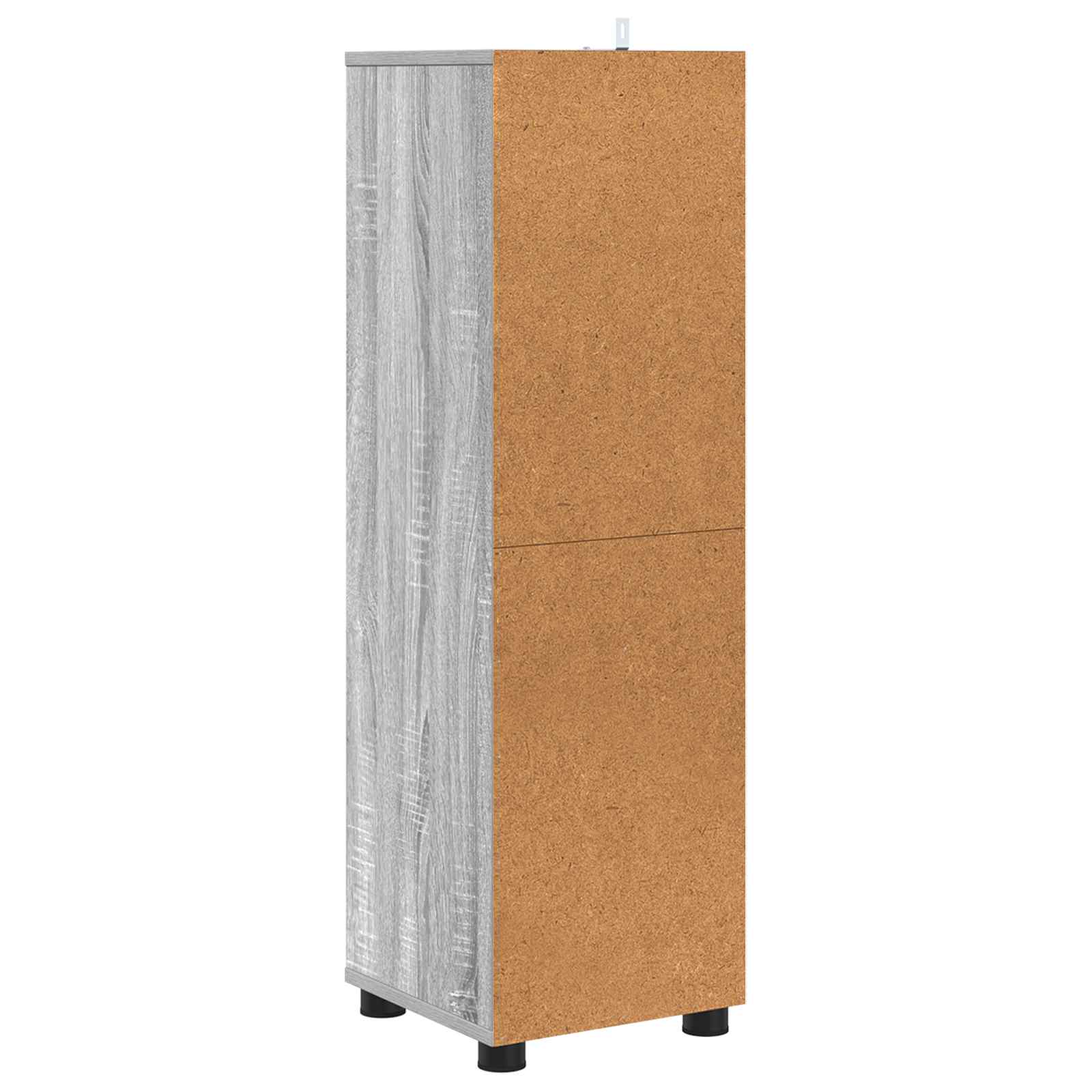vidaXL Szafka Łazienkowa Szary Sonoma 30,5 x 30 x 101 cm