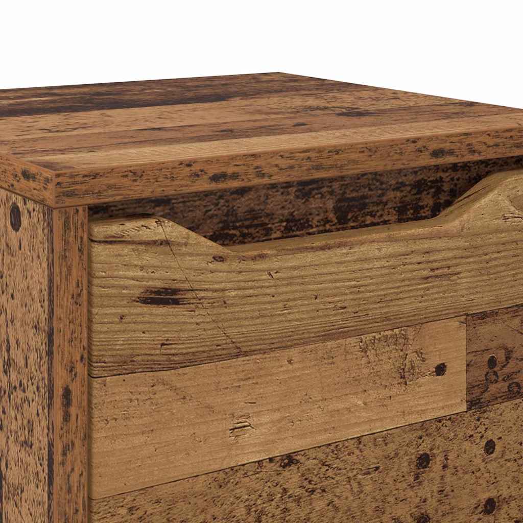 vidaXL Szafka Łazienkowa z szufladą Stare drewno 30,5 x 30 x 101 cm