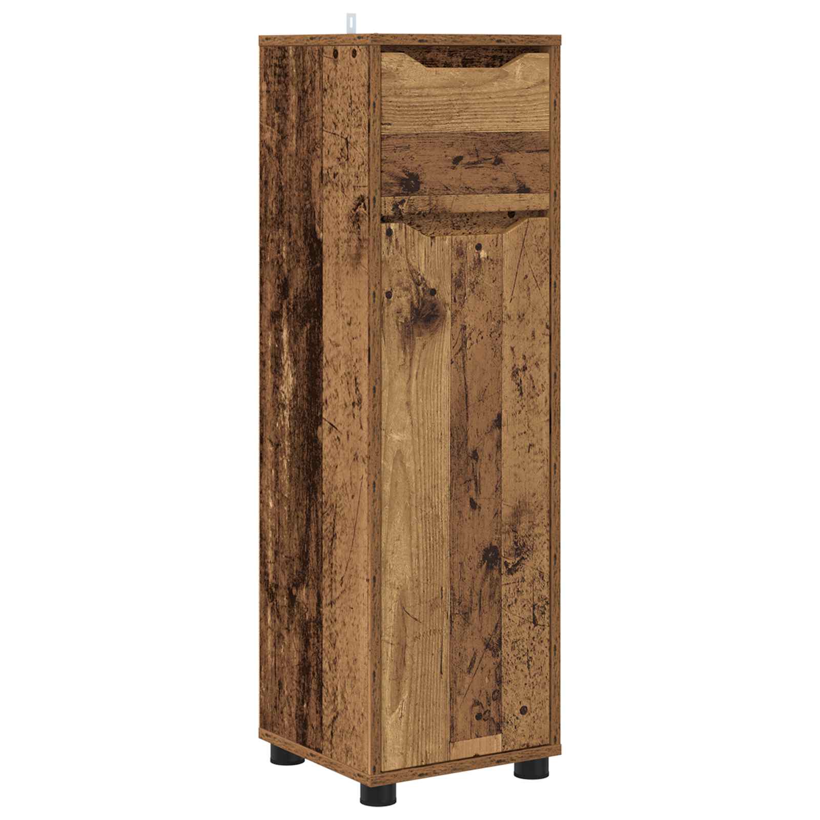 vidaXL Szafka Łazienkowa Stare drewno 30,5 x 30 x 101 cm
