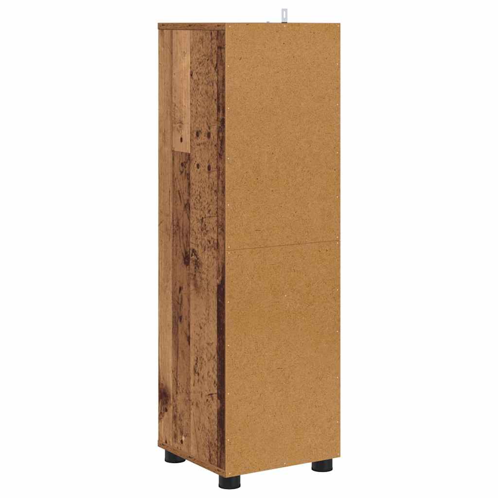 vidaXL Szafka Łazienkowa z szufladą Stare drewno 30,5 x 30 x 101 cm