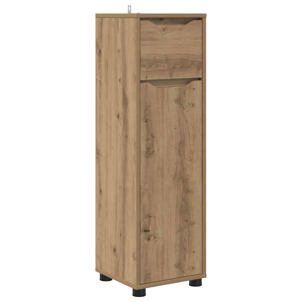 vidaXL Szafka Łazienkowa z półką Dąb rzemieślniczy 30,5 x 30 x 101 cm