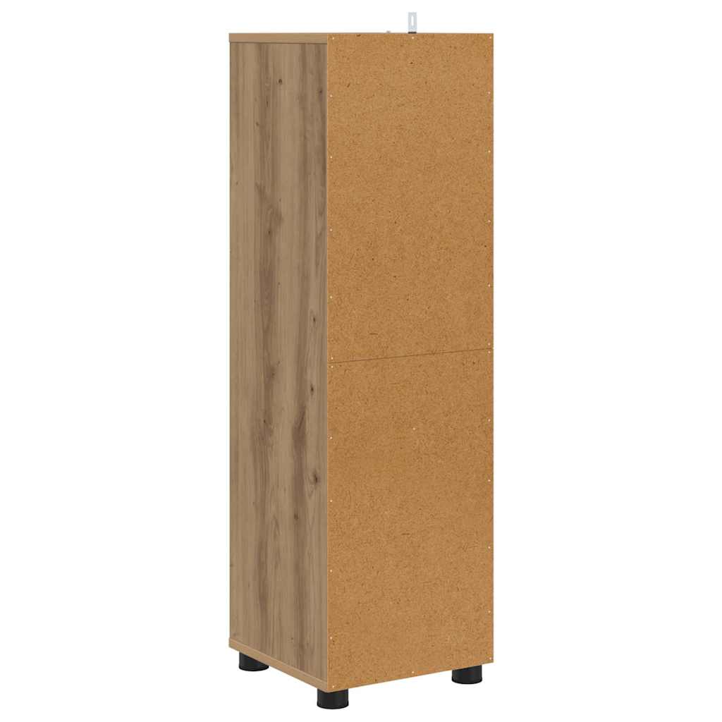 vidaXL Szafka Łazienkowa z półką Dąb rzemieślniczy 30,5 x 30 x 101 cm