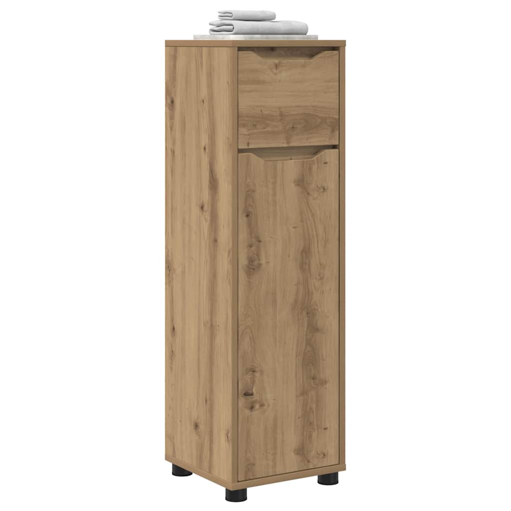 vidaXL Szafka Łazienkowa z półką Dąb rzemieślniczy 30,5 x 30 x 101 cm
