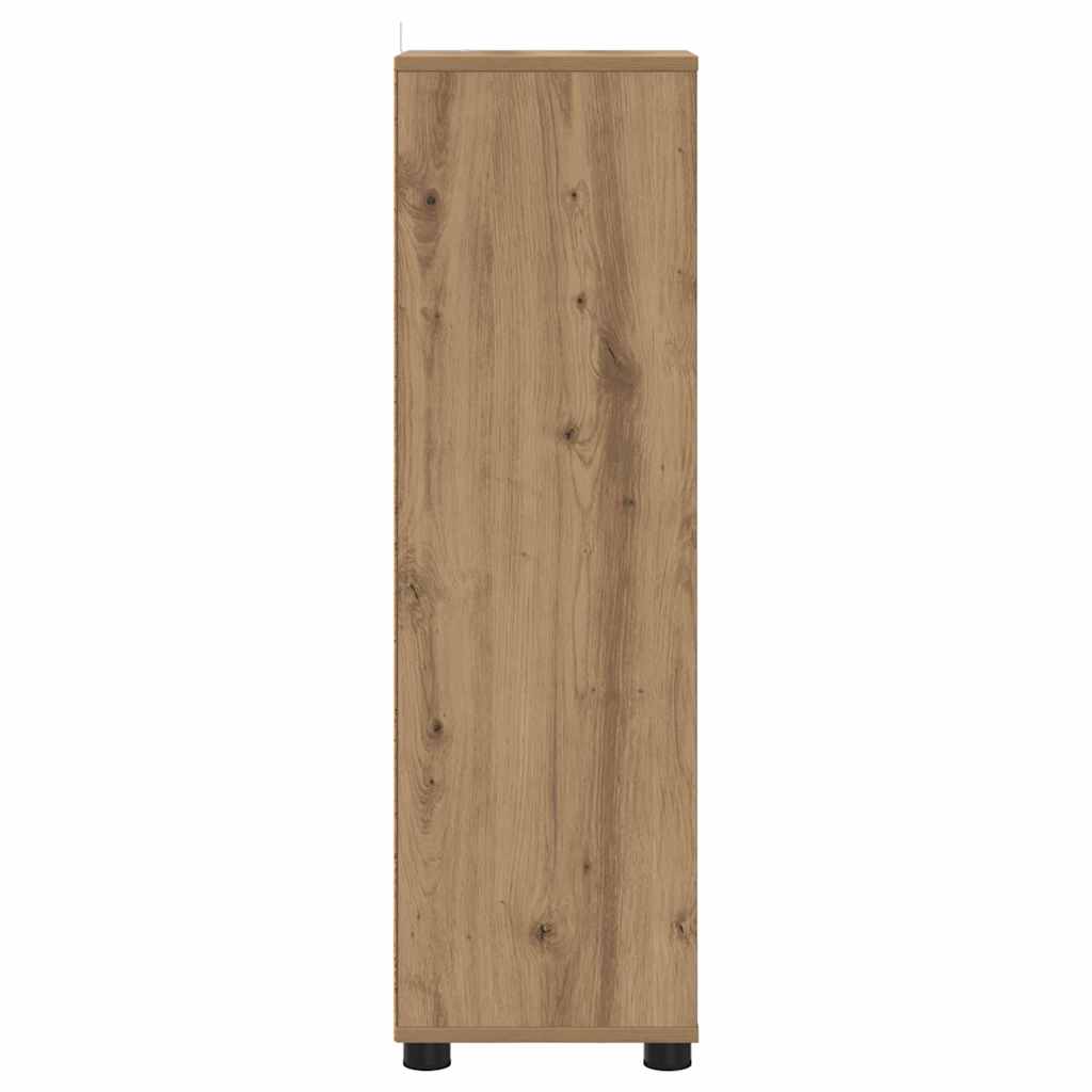 vidaXL Szafka Łazienkowa z półką Dąb rzemieślniczy 30,5 x 30 x 101 cm