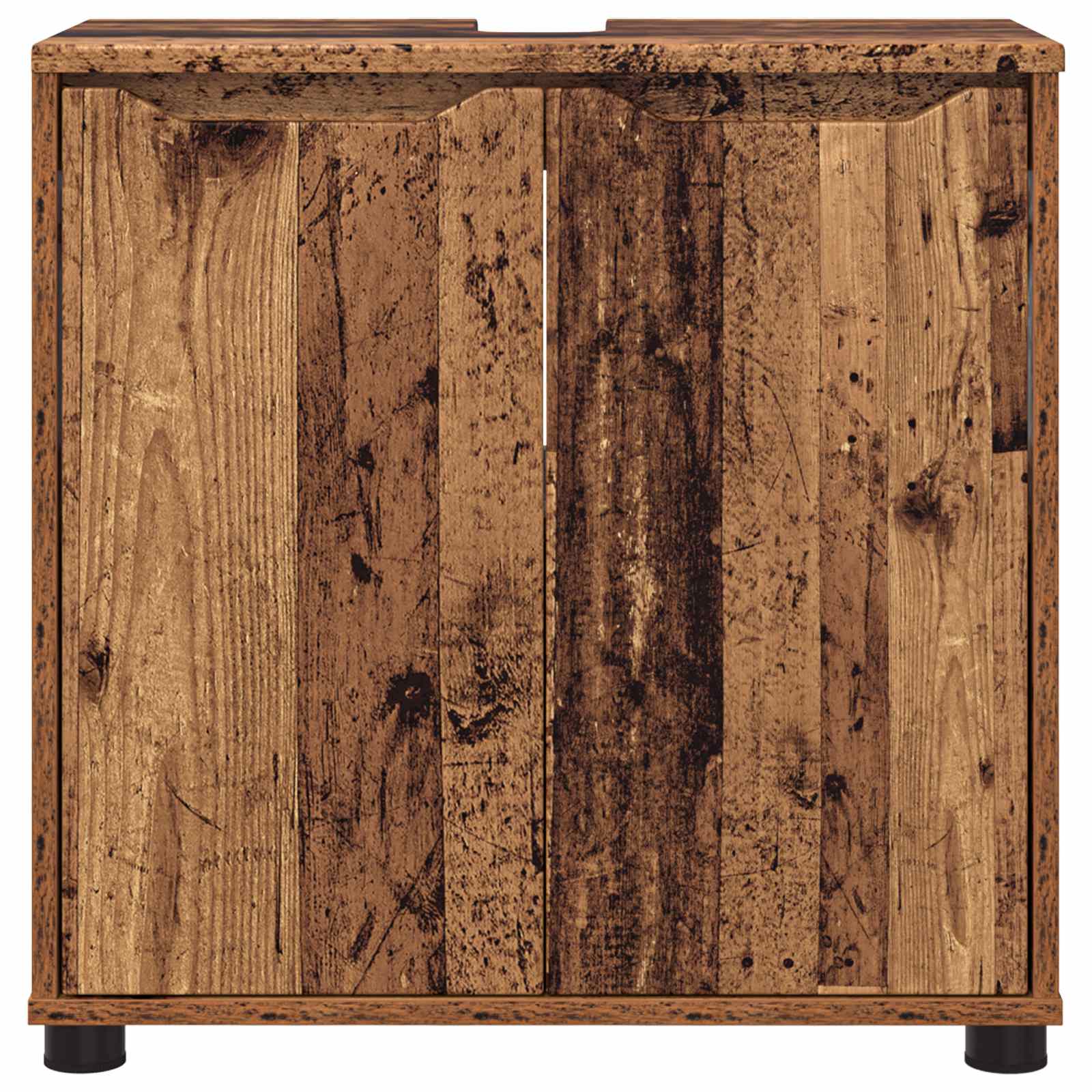 vidaXL Szafka z umywalką do łazienki Stare drewno 60 x 30 x 60 cm