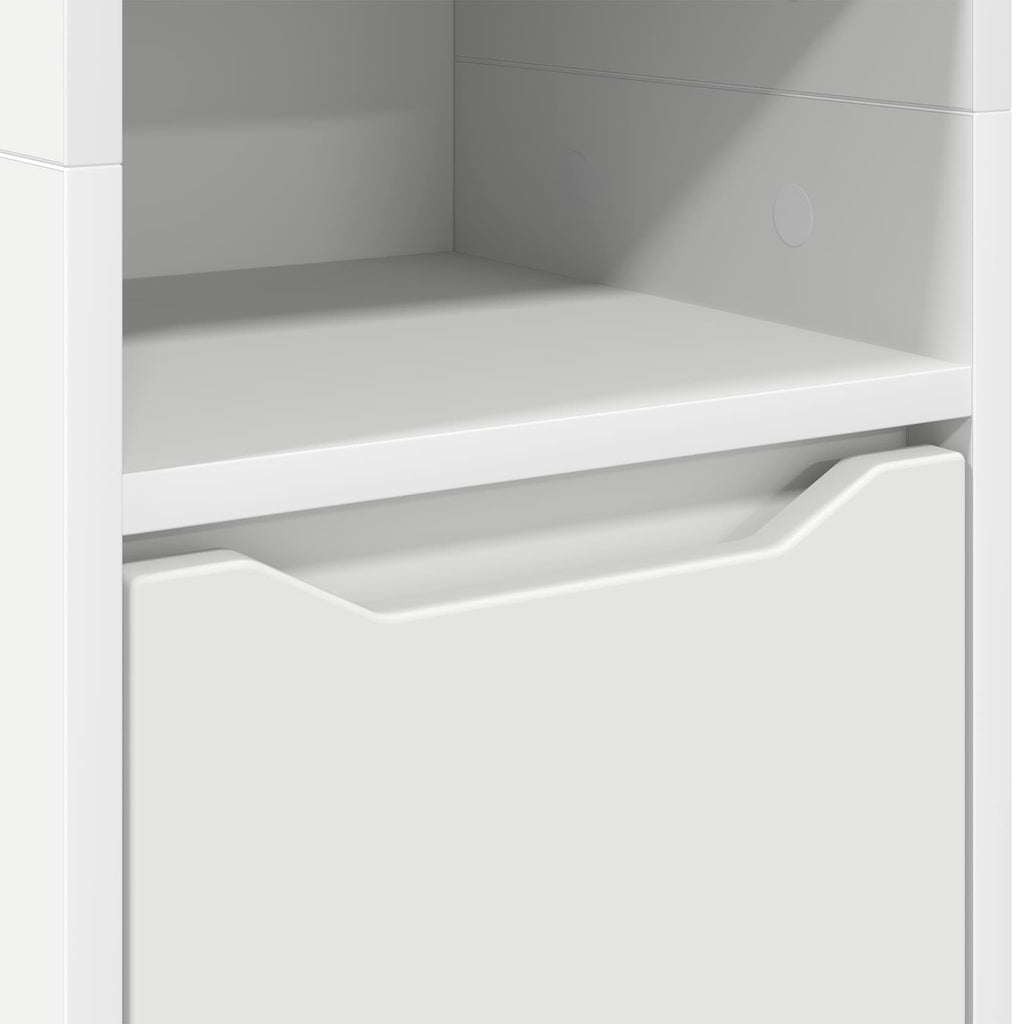 vidaXL Szafka Łazienkowa Biały 30,5 x 30 x 195 cm Drewno inżynieryjne