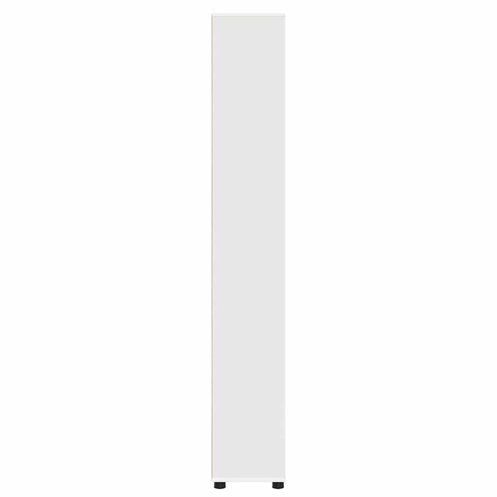 vidaXL Szafka Łazienkowa z półką z drzwiami Biały 30,5 x 30 x 195 cm