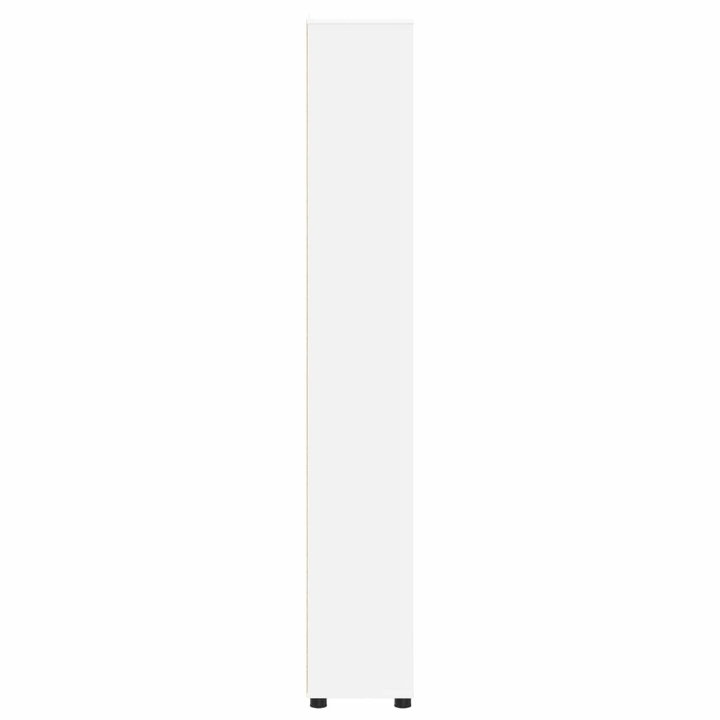 vidaXL Szafka Łazienkowa Biały 30,5 x 30 x 195 cm Drewno inżynieryjne