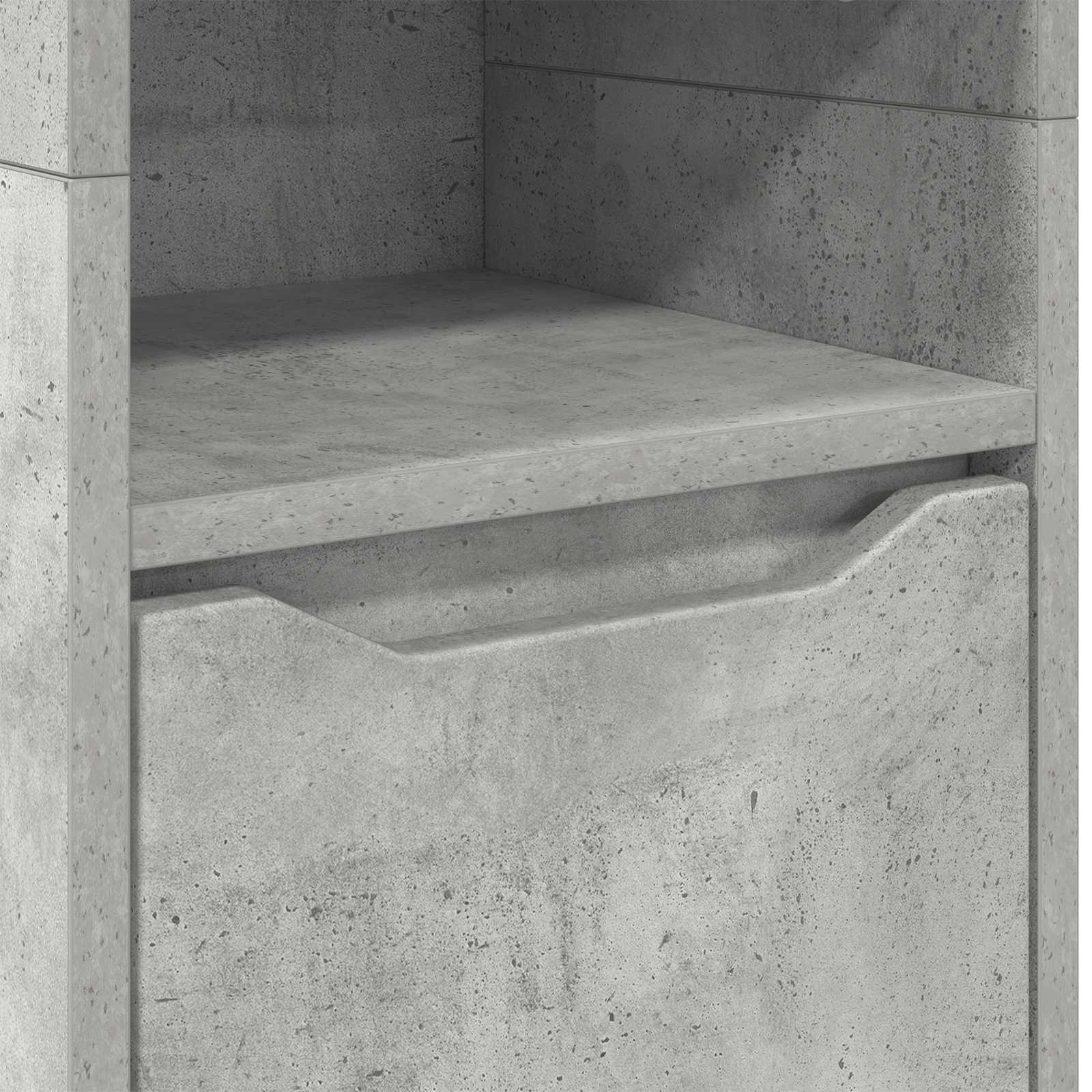 vidaXL Szafka Łazienkowa Betonowy szary 30,5 x 30 x 195 cm