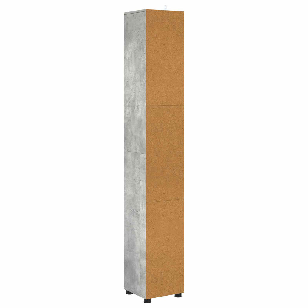 vidaXL Szafka Łazienkowa Betonowy szary 30,5 x 30 x 195 cm