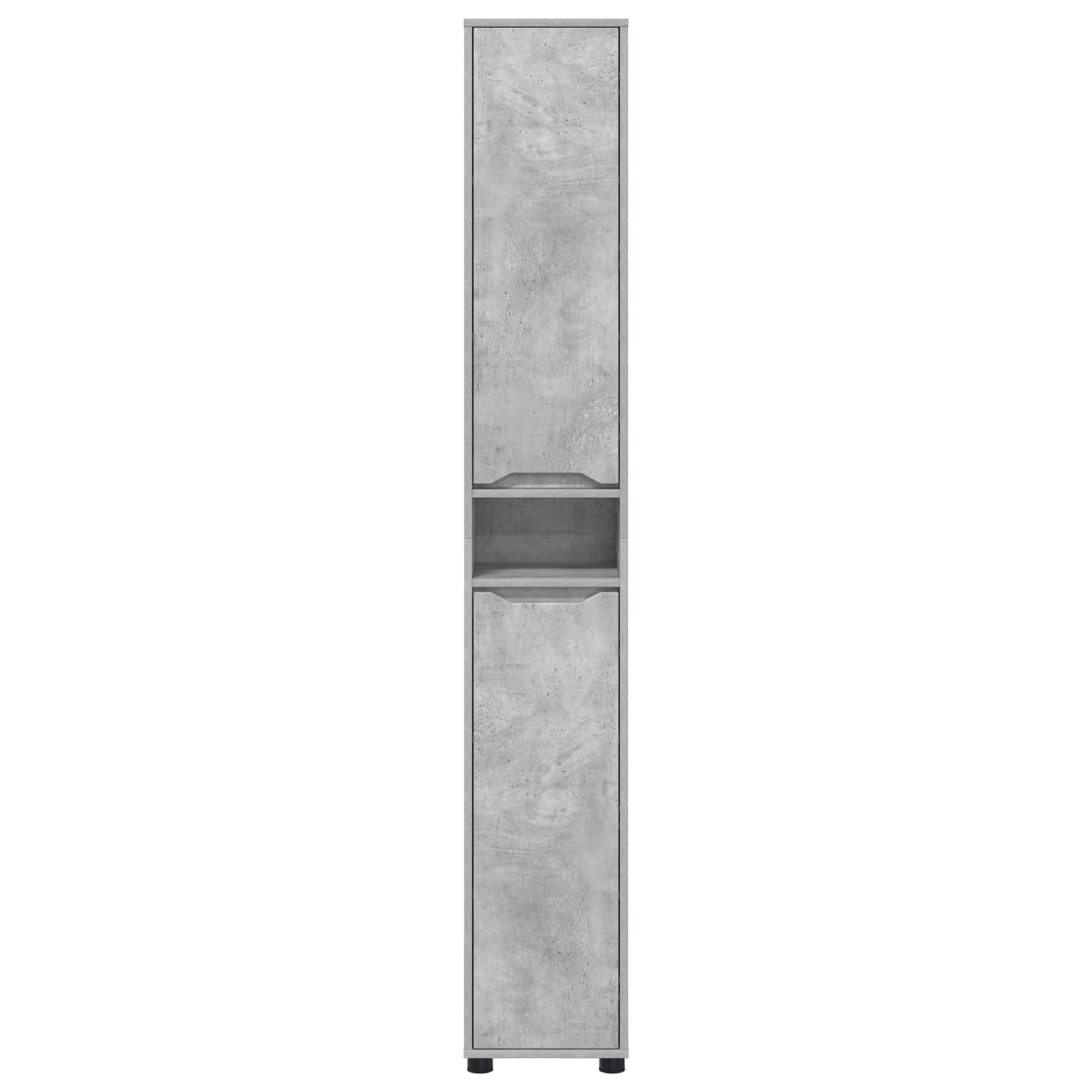 vidaXL Szafka Łazienkowa Betonowy szary 30,5 x 30 x 195 cm