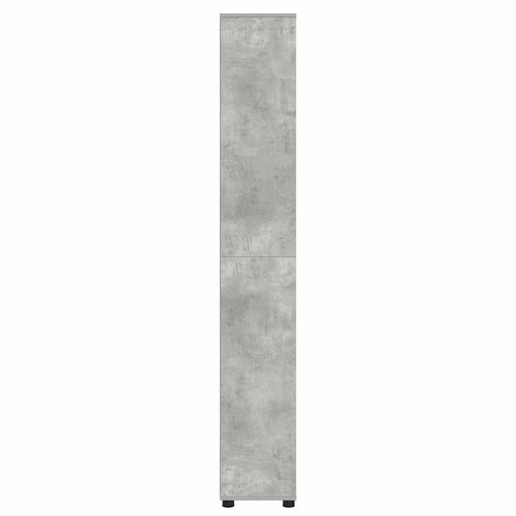 vidaXL Szafka Łazienkowa z półką Betonowy szary 30,5 x 30 x 195 cm