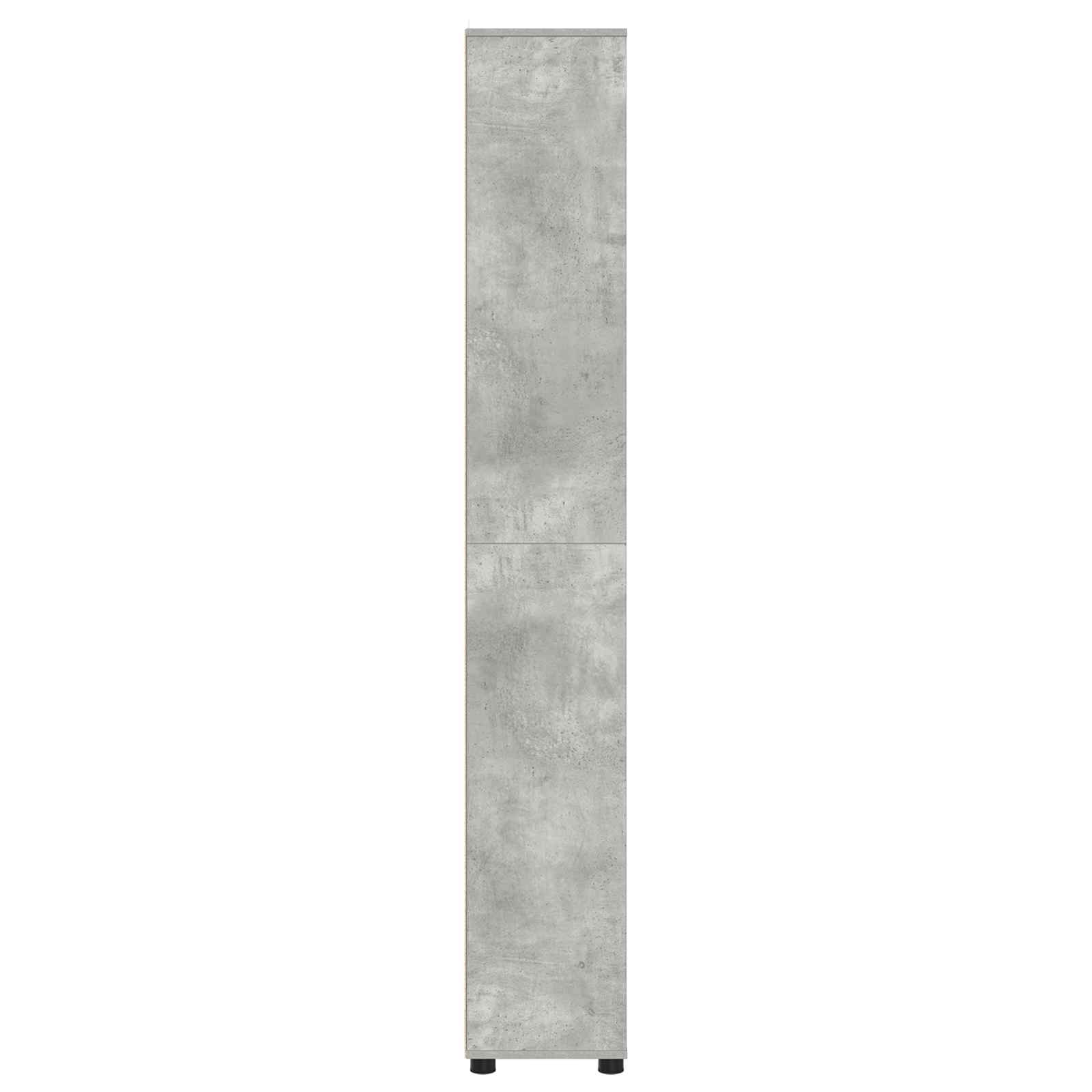 vidaXL Szafka Łazienkowa Betonowy szary 30,5 x 30 x 195 cm