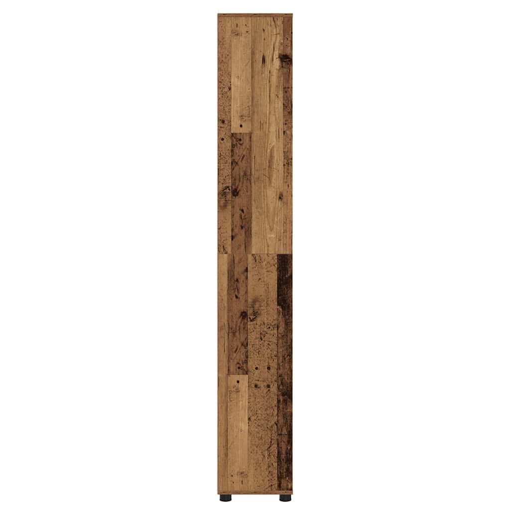 vidaXL Szafka Łazienkowa z półką Stare drewno 30,5 x 30 x 195 cm