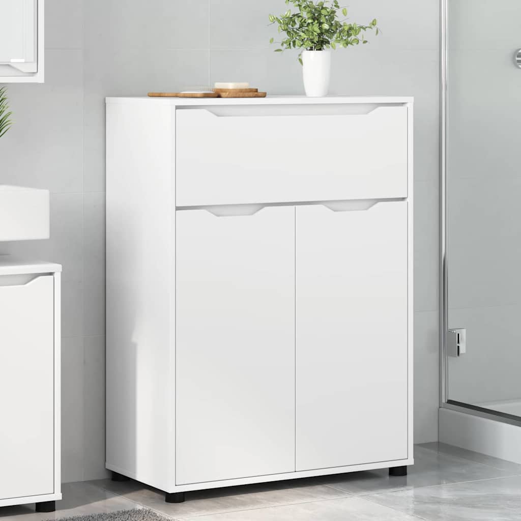 vidaXL Szafka Łazienkowa z szufladą z półką Biały 72,5 x 36,5 x 100 cm