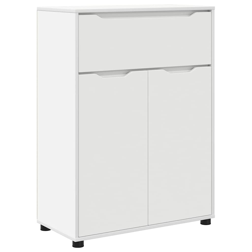 vidaXL Szafka Łazienkowa z szufladą z półką Biały 72,5 x 36,5 x 100 cm