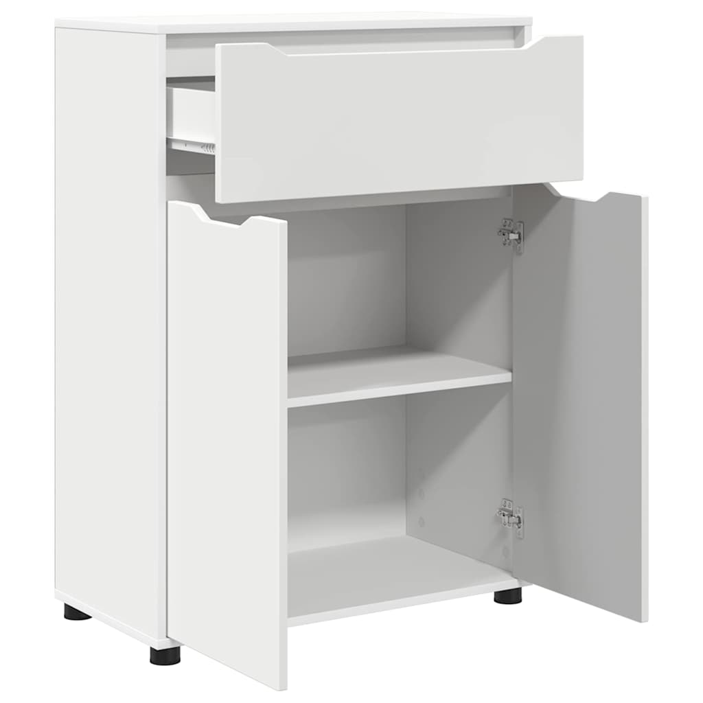 vidaXL Szafka Łazienkowa z szufladą z półką Biały 72,5 x 36,5 x 100 cm