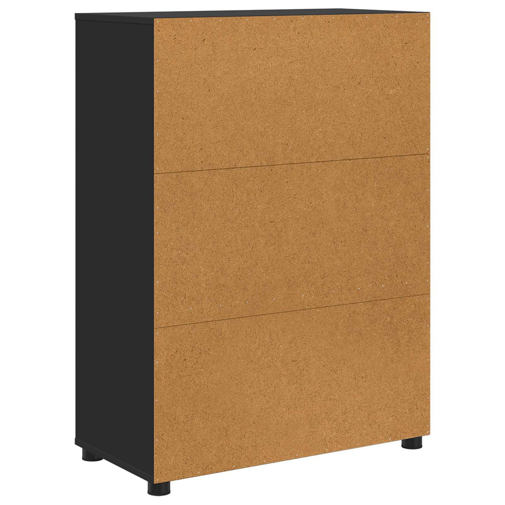 vidaXL Szafka Łazienkowa Czarny 72,5 x 36,5 x 100 cm
