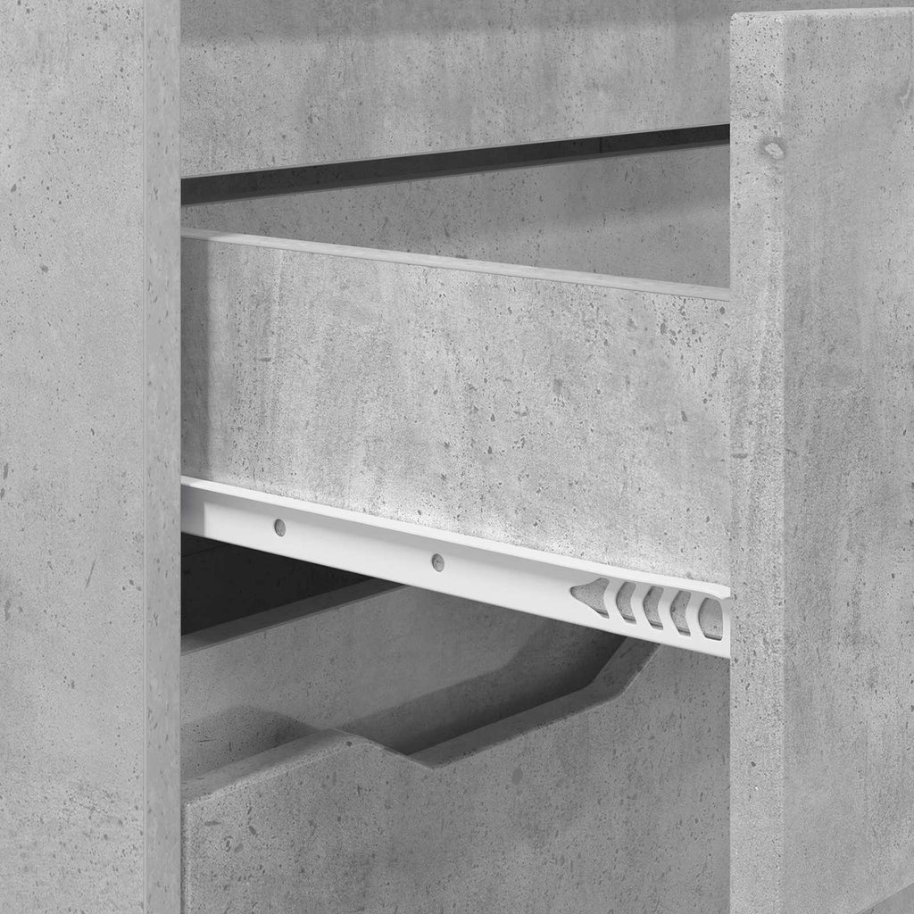 vidaXL Szafka Łazienkowa Betonowy szary 72,5 x 36,5 x 100 cm