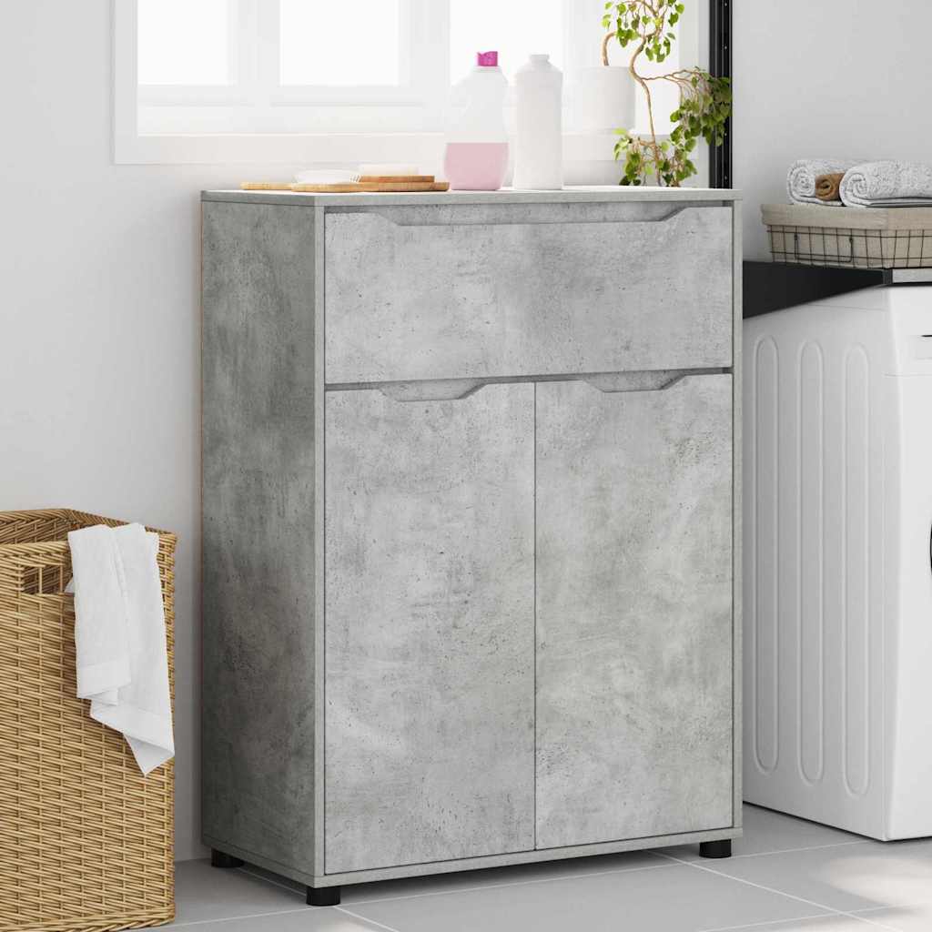 vidaXL Szafka Łazienkowa z półką Betonowy szary 72,5 x 36,5 x 100 cm