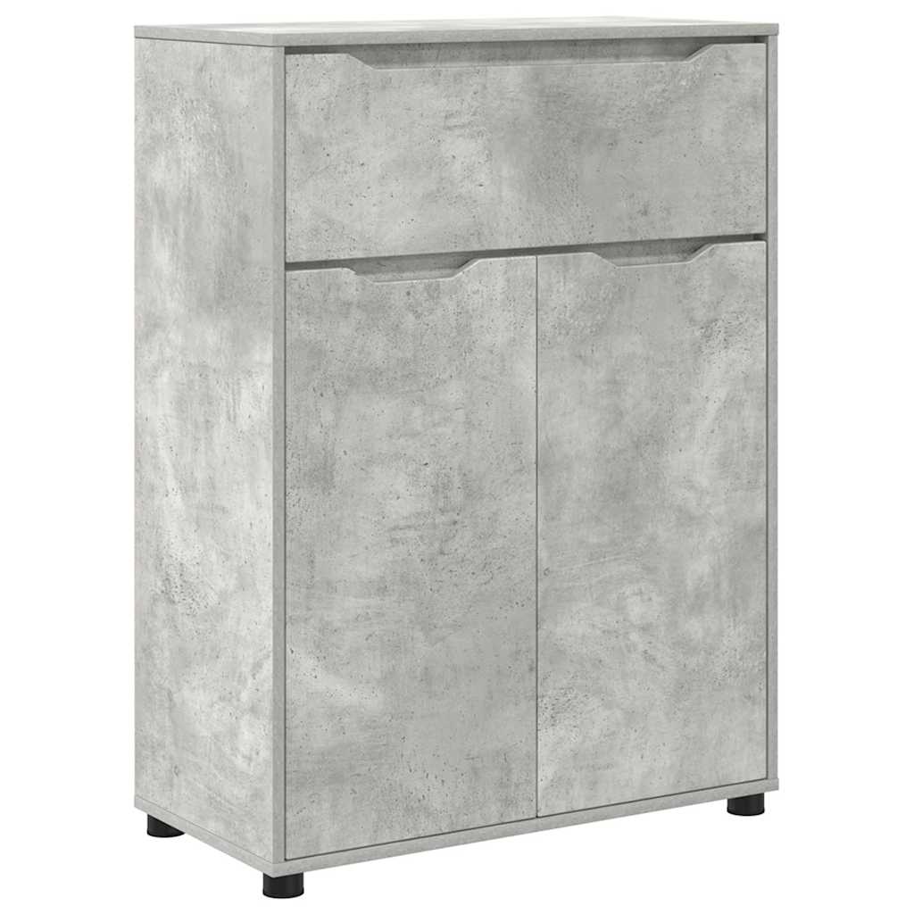 vidaXL Szafka Łazienkowa z półką Betonowy szary 72,5 x 36,5 x 100 cm
