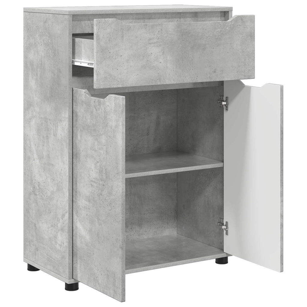 vidaXL Szafka Łazienkowa Betonowy szary 72,5 x 36,5 x 100 cm