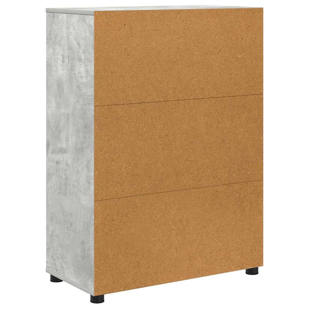 vidaXL Szafka Łazienkowa z półką Betonowy szary 72,5 x 36,5 x 100 cm