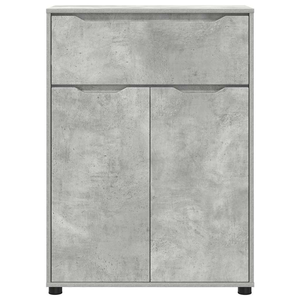vidaXL Szafka Łazienkowa z półką Betonowy szary 72,5 x 36,5 x 100 cm