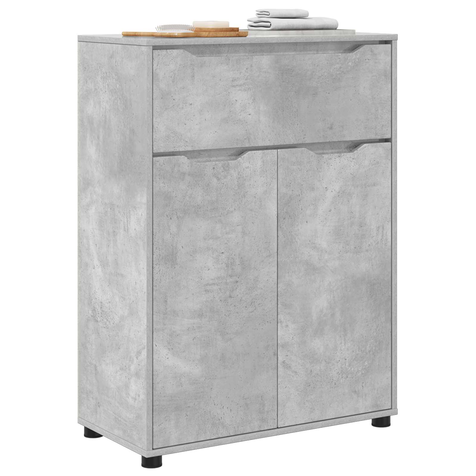 vidaXL Szafka Łazienkowa Betonowy szary 72,5 x 36,5 x 100 cm