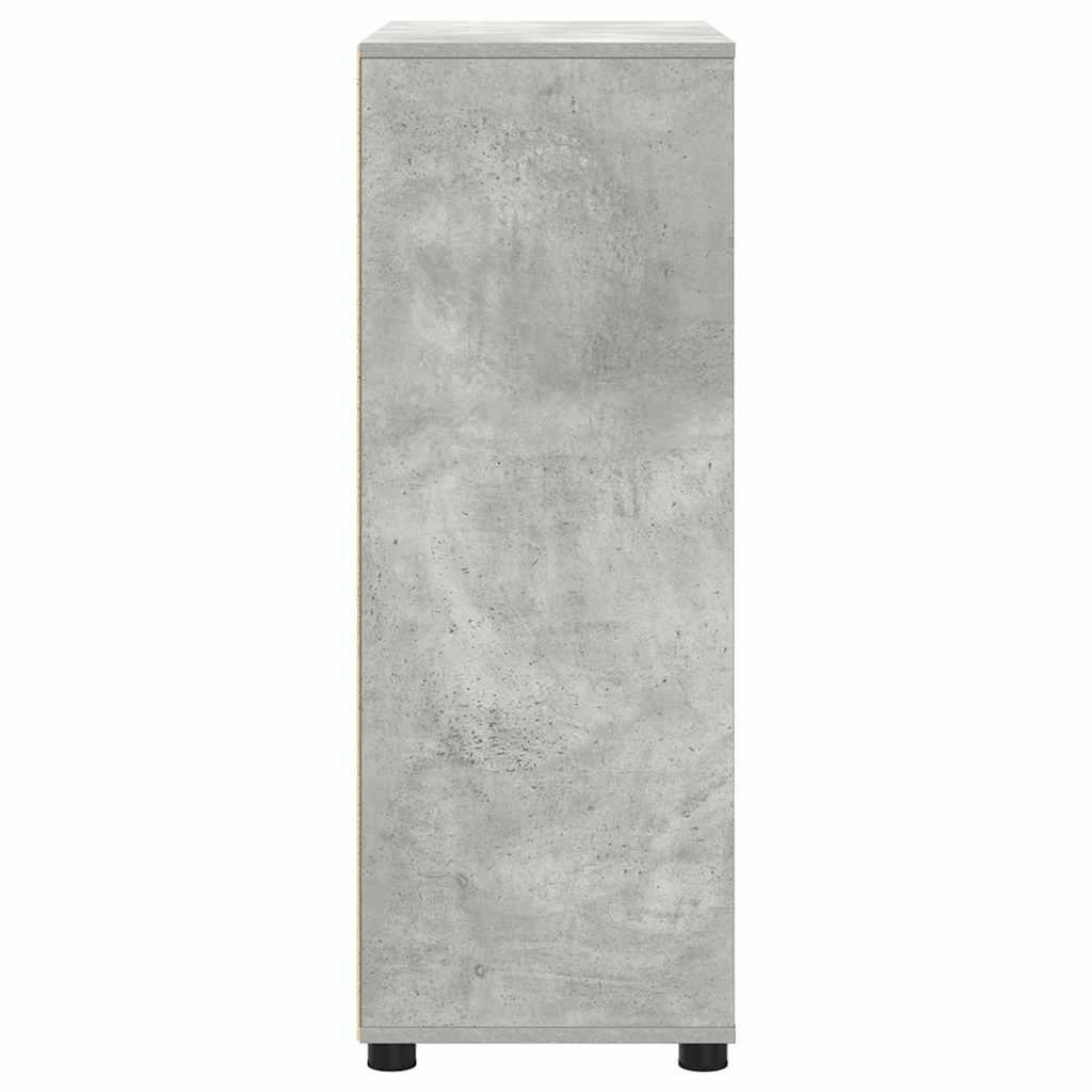 vidaXL Szafka Łazienkowa z półką Betonowy szary 72,5 x 36,5 x 100 cm