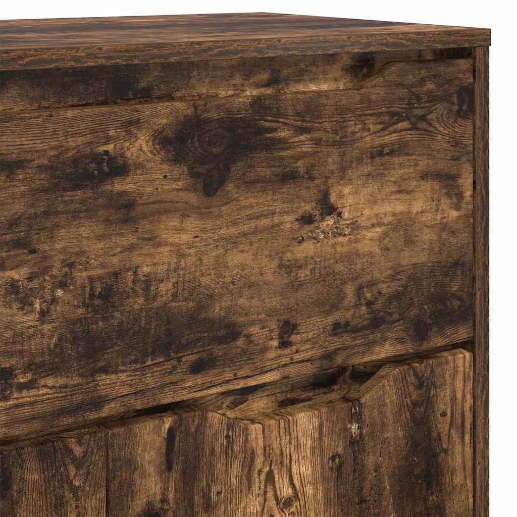 vidaXL Szafka Łazienkowa z szufladą Dąb wędzony 72,5 x 36,5 x 100 cm