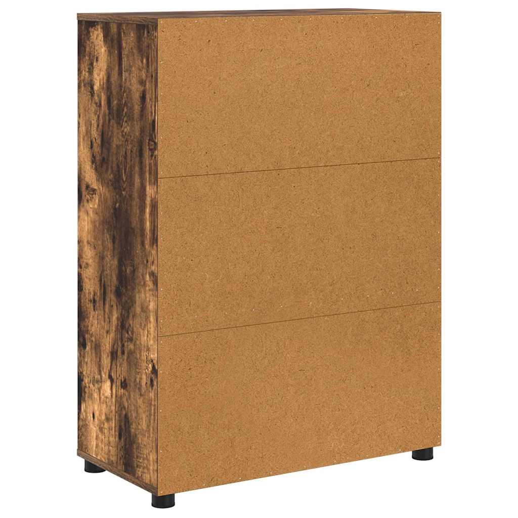 vidaXL Szafka Łazienkowa z szufladą Dąb wędzony 72,5 x 36,5 x 100 cm