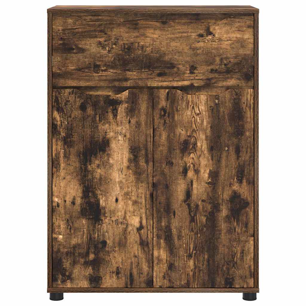 vidaXL Szafka Łazienkowa z szufladą Dąb wędzony 72,5 x 36,5 x 100 cm