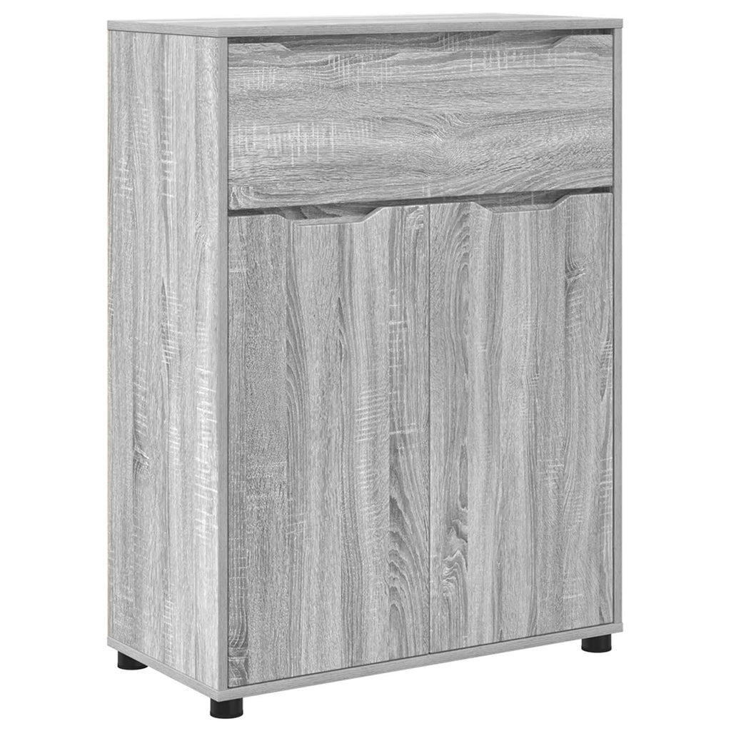 vidaXL Szafka Łazienkowa Szary Sonoma 72,5 x 36,5 x 100 cm