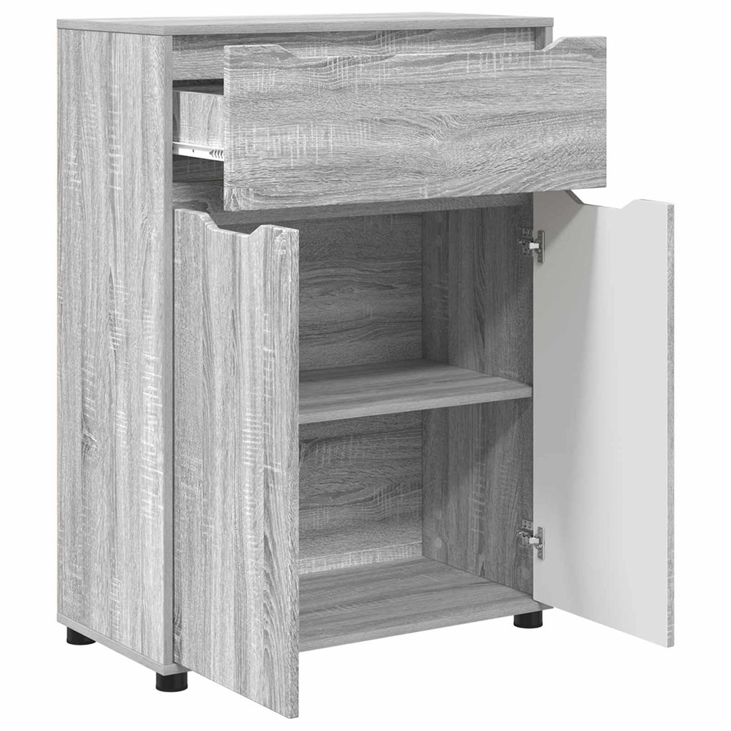vidaXL Szafka Łazienkowa Szary Sonoma 72,5 x 36,5 x 100 cm