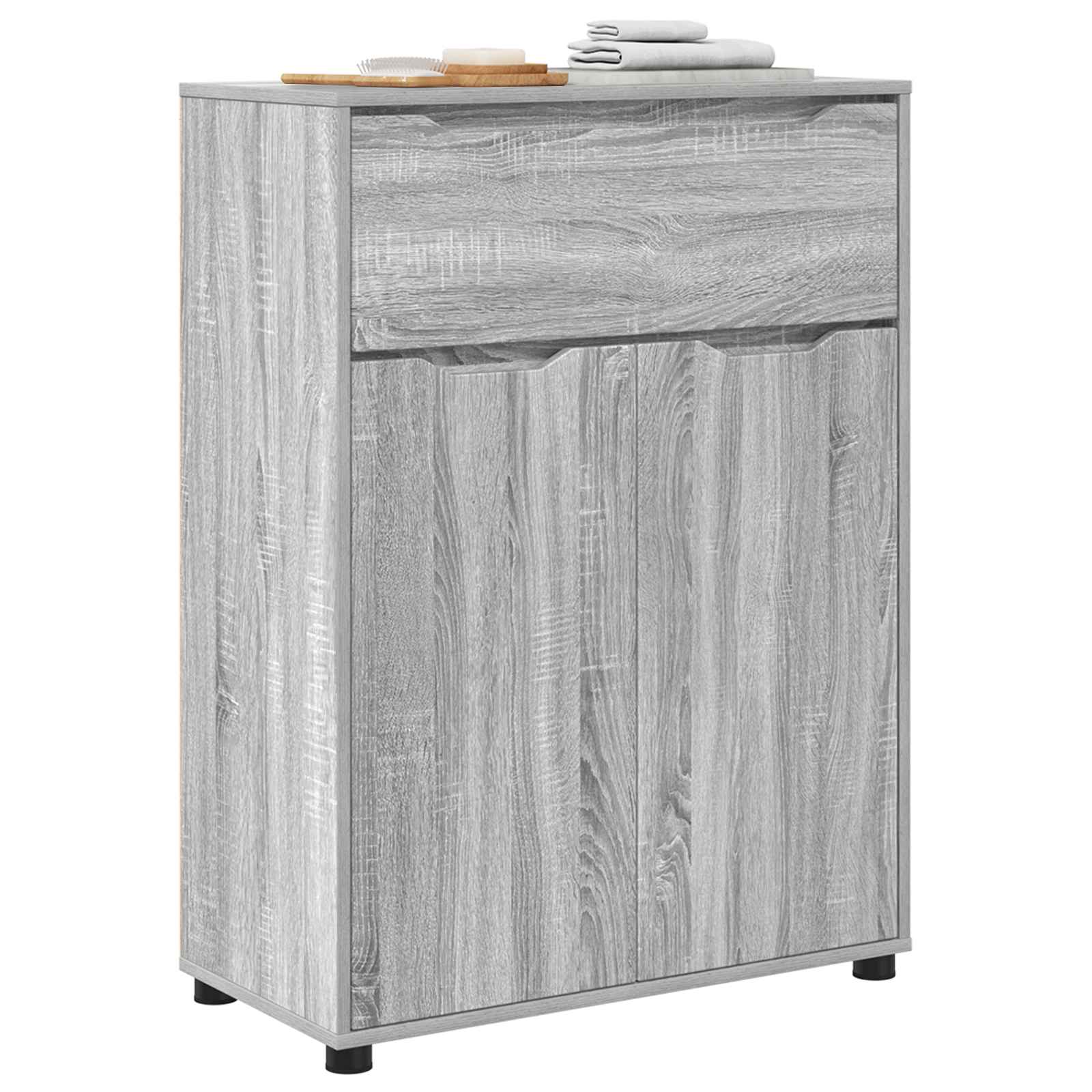 vidaXL Szafka Łazienkowa Szary Sonoma 72,5 x 36,5 x 100 cm