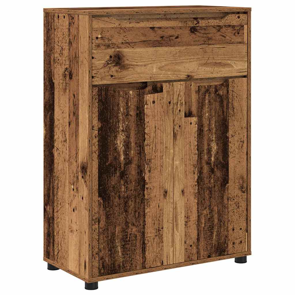 vidaXL Szafka Łazienkowa z szufladą Stare drewno 72,5 x 36,5 x 100 cm